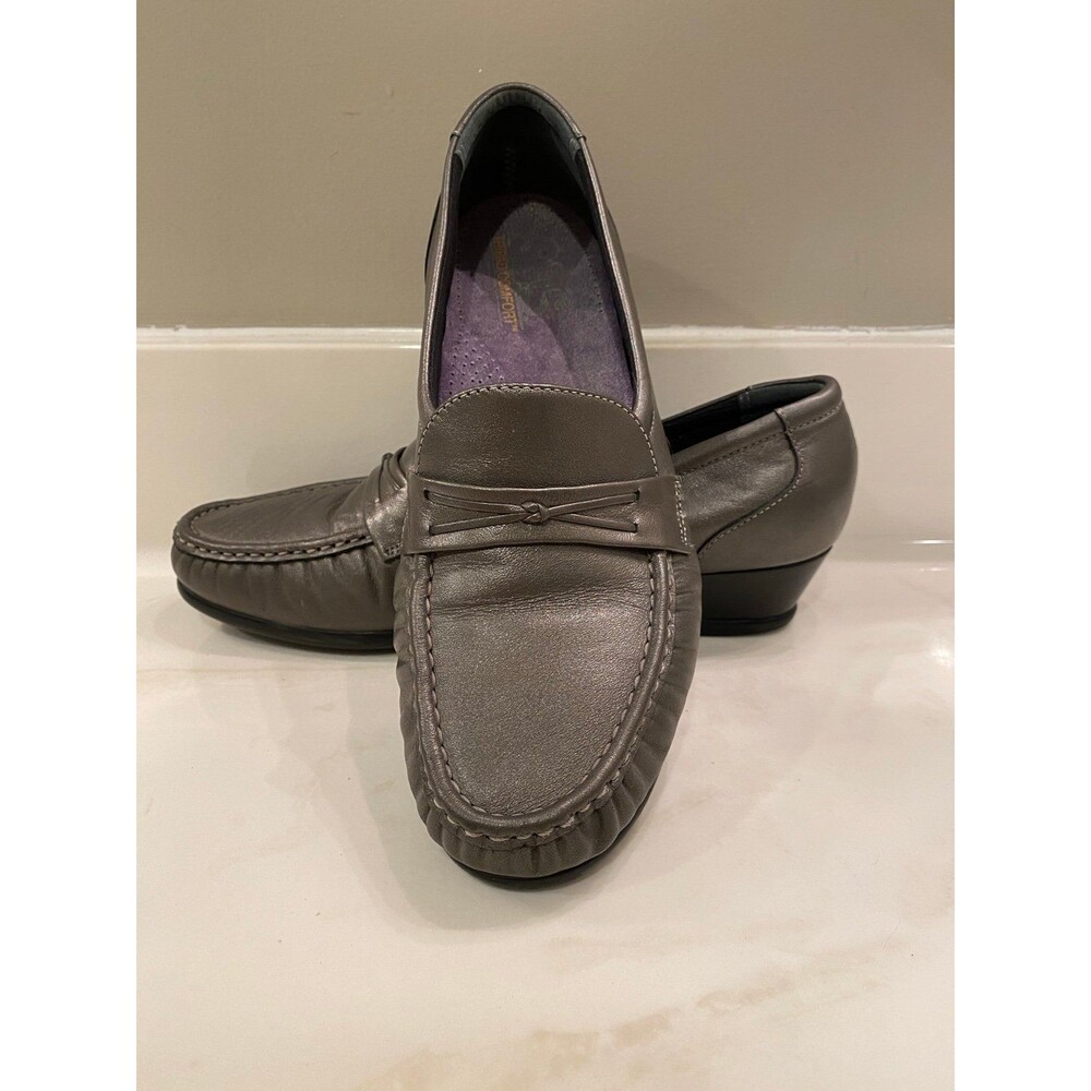 SAS‎ Tripad Comfort Easier Womens  Grey Leather Slip on  Loafers Size 9.5 M